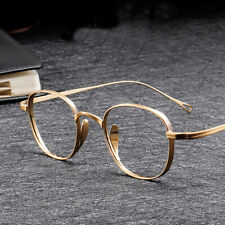 Retro Round Eyeglasses Frame Vintage Titanium Ultra Light Spectacles Men Women, used for sale  Shipping to South Africa