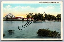 Amusement Park Wooden Roller Coaster Craig Beach Park Lake Milton OH Ohio M214 for sale  Shipping to South Africa