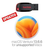 Instalador USB macOS Ventura corrigido para Macs não suportados com instruções completas comprar usado  Enviando para Brazil