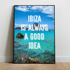 Usado, Ibiza-es Vedra Póster/Art Deco carteles de viaje/DC10 segunda mano  Embacar hacia Argentina