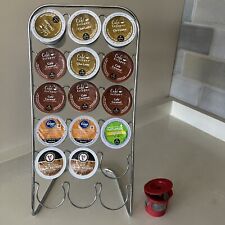 Organizador de xícara Keurig K 18 cafeteira rack de armazenamento cromado + K-Cup reutilizável comprar usado  Enviando para Brazil