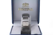 Relógio feminino Festina 8940/2 aço inoxidável mostrador branco pulseira de elos abertos com caixa comprar usado  Enviando para Brazil