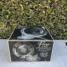 NOS Arcoroc 8010233 Fleur 16-piece Dinnerware Set By J.G. Durand FRANCE for sale  Shipping to South Africa