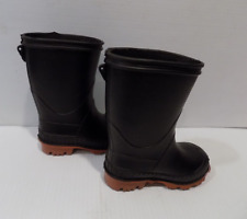 Usado, Botas de chuva de borracha tamanho 5 para crianças pequenas impermeáveis galochas pretas para meninos ou meninas comprar usado  Enviando para Brazil