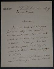Charton edouard lettre d'occasion  Fondettes