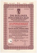 Das berliner pfandbrief for sale  BIRMINGHAM