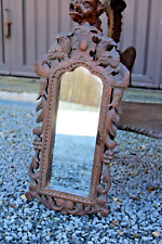 Antique french wood carved frame wall mirror phoenix birds decor for sale  Shipping to South Africa