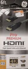 GE 6 ft. Cable HDMI de alta velocidad Pro Premium con Ethernet - 4K Ultra HD optimizado segunda mano  Embacar hacia Argentina
