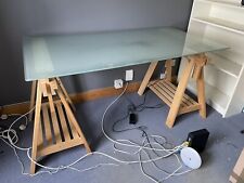 Ikea glass desk for sale  CHEADLE