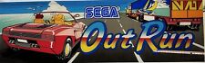 ""Outrun"" encabezado de carpa original de Sega para videojuegos arcade vintage segunda mano  Embacar hacia Argentina