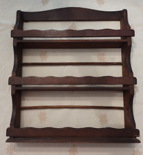 Vintage Spice Rack Wooden Classic Colonial Farmhouse Kitchen Wall Mounted for sale  Shipping to South Africa