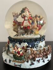 large musical christmas snow globes for sale  GLASGOW