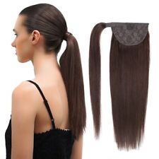 100% Human Hair Remy Ponytail Wrap Around Wigs 120g Hairpieces Straight Tails for sale  Shipping to South Africa