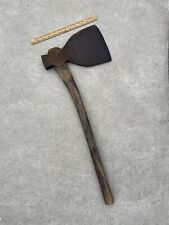 Primitive Antique Unmarked Broad Hewing Axe Old Tool for sale  Shipping to Canada