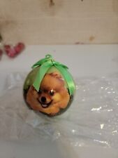 Pomeranian christmas ball for sale  Shipping to Ireland