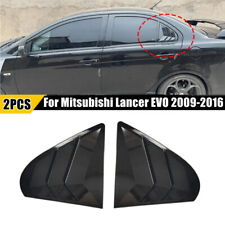 Para Mitsubishi Lancer EVO 09-16 acabamento preto brilhante tampa de persiana de janela de ventilação lateral comprar usado  Enviando para Brazil