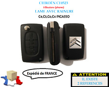 Coque clé boitier 3 boutons (phares) Citroën C4,C5,C6,C4 Picasso (réf:CE0523) d'occasion  Obernai