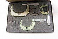 Vintage 0-3" Outside Micrometer Set In Case READ for sale  Shipping to South Africa