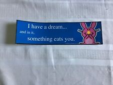 Happy Bunny Stickers - 8 1/2" x 2 1/2" for car bumpers, books, etc #3 for sale  Shipping to South Africa