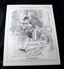 1899 punch cartoon for sale  Shipping to Ireland