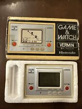 Juego y reloj Nintendo Vermin MT-03 1980 *EN CAJA* (Japón) sin probar tal cual segunda mano  Embacar hacia Argentina