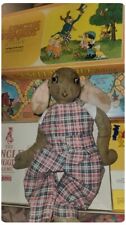 Antique Cloth Uncle Wiggly Long Ears Georgene Rabbit Doll 40s & FREE BOARD GAME! for sale  Shipping to South Africa