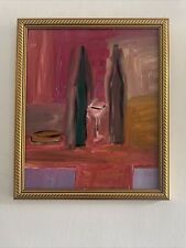 Original Abstract Cubist Style Modernist Still Life Oil On Board Painting for sale  Shipping to South Africa