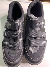 Usado, Shimano SPD MA80 talla 45 11 negro blanco clip en zapatos de engranaje fijo segunda mano  Embacar hacia Argentina