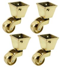 Solid brass castors for sale  Shipping to Ireland