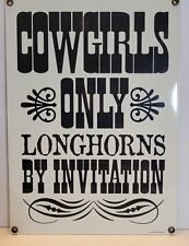 Cowgirls longhorns invitation for sale  Warwick