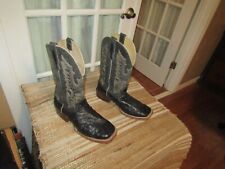 Cavenders Black Quill Ostrich Cowboy Western Boots Men's size 10 XE (extra wide) for sale  Shipping to South Africa
