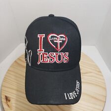 Boné bola preto ajustável religioso coração cristão Jesus I Love Jesus, usado comprar usado  Enviando para Brazil