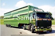 TRUCK PHOTOS  Scania Artic Livestock Hery Thomson Sauchen, used for sale  Shipping to Ireland