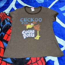 Camiseta 2005 Cuckoo For Cocoa Puffs Sonny Bird Mascote Cereal Ringer Tamanho XL, usado comprar usado  Enviando para Brazil