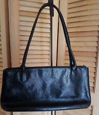 Bolsa de couro preta clássica vintage Hobo International 2 alças comprar usado  Enviando para Brazil