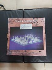 Glass chess set for sale  Shipping to Ireland