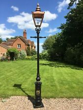 Street light Lamp post Cast Iron Ladder bar Street light Copper colour top , used for sale  Shipping to Ireland
