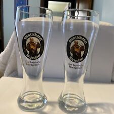 Franziskaner Spaten Munich Weissbier Weizen German Beer Glasses Excellent 2 for sale  Shipping to South Africa