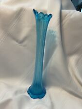 glass vintage vase blue for sale  Ravenna