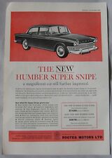 1962 humber super for sale  DARWEN
