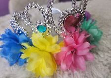 Alfinetes de cabelo coroa bebê princesa meninas coroa tiara cabelo tule malha... comprar usado  Enviando para Brazil