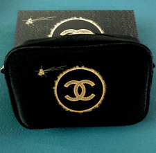 Bolsa/embreagem de maquiagem cosmética Chanel Beauty preta na caixa comprar usado  Enviando para Brazil