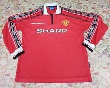 Camisa de futebol vintage Manchester United 1998/2000 tamanho L Umbro original para casa G/S comprar usado  Enviando para Brazil