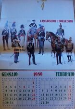 1989 calendario carabinieri usato  Roma