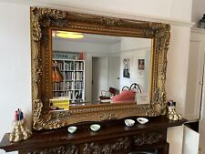 gold gilt wood carved mirror for sale  BUXTON
