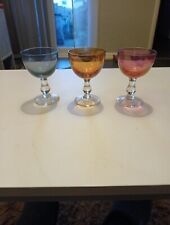 Coloured glasses 9cms for sale  RAMSGATE