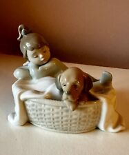 Nao lladro basket for sale  DALRY