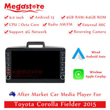 Usado, 9" Octa Core Android 13 carro não DVD reprodutor de mídia GPS para Toyota Corolla Fielder comprar usado  Enviando para Brazil