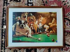 Dogs playing pool. for sale  AXMINSTER