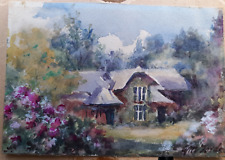 Vintage watercolour. cottage for sale  DORCHESTER